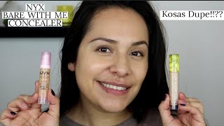 NYX Bare With Me Concealer Serum in shade Golden  Review  Kosas Dupe l [upl. by Tomaso]