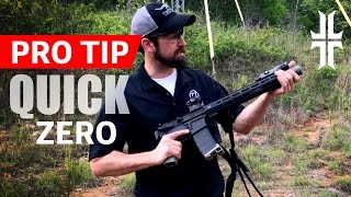 Pro Tip  Quickly Zeroing an AR15 [upl. by Acinemod]