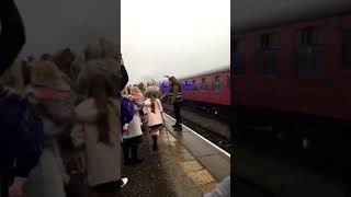 The polar express Wensleydale railway Yorkshire [upl. by Aicillyhp]