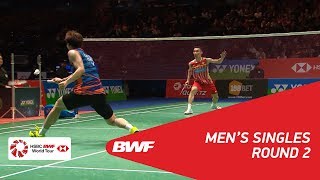 MS  LEE Dong Keun KOR vs LEE Chong Wei MAS 2  BWF 2018 [upl. by Ingra805]