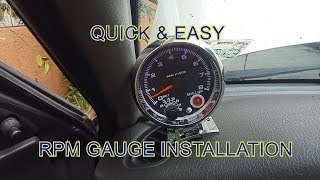 RPM GAUGE INSTALLATION TUTORIAL [upl. by Hoeg]