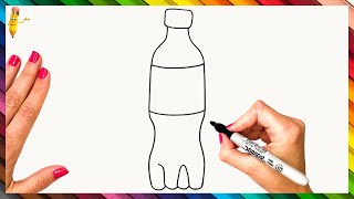 How To Draw A Bottle Step By Step  Bottle Drawing [upl. by Keslie]