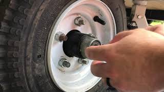 How to Grease Utility Trailer Bearings [upl. by Naahs]