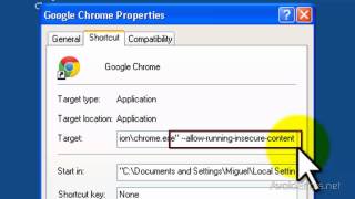 Disable Insecure Content Warning in Google Chrome [upl. by Nylirej]