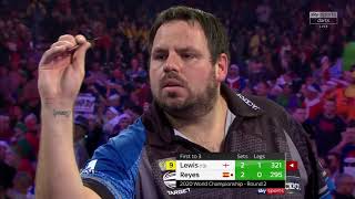 ADRIAN LEWIS NINEDART ATTEMPT 201920 World Darts Championship [upl. by Ailegna]