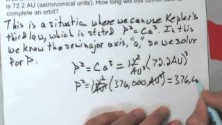 Calculation With Keplers Third Law [upl. by Stormy165]