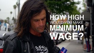 How High Would You Make the Minimum Wage We Asked LA Residents [upl. by Aihcila]