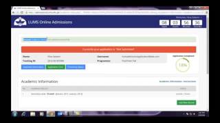 Getting Started LUMS Online Application Form [upl. by Adranoel801]