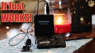 This Wireless Mic Works With Everything  Samson Go Mic Mobile  Review [upl. by Narba]