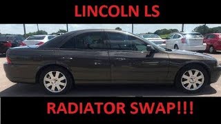 How to change the radiator on a 2003 2004 2005 2006 Lincoln LS [upl. by Aekin]