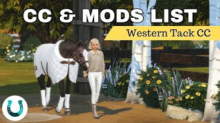 Sims 4 Horse Stable CC List  Western Riding Edition [upl. by Erving419]