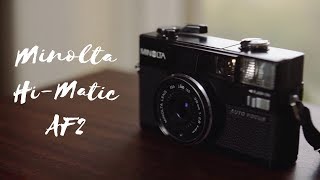 The Minolta HiMatic AF2 Review  The early days of autofocus [upl. by Kosiur354]