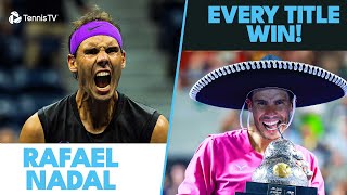 Rafael Nadal Every Championship Winning Moment 🏆 [upl. by Grete]