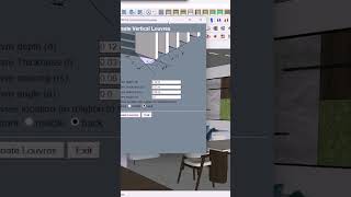 Como hacer una celosia en segundos 3danimation architecture celosias madera reels sketchup [upl. by Aikemaj]