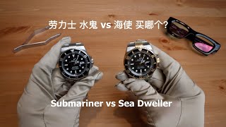 劳力士 水鬼 vs 海使 买哪个？Rolex Submariner 41 vs Sea Dweller 43 which one should you buy 126610LN 126603 [upl. by Anahsit]