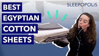 Best Egyptian Cotton Sheets  Our Top 5 Picks [upl. by Tallu]