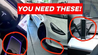 13 MUST HAVE Tesla Model 3 Accessories and 9 you’ll WANT to buy [upl. by Travus385]