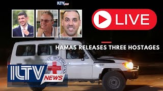 🔴LIVE 3 Hostages Release  Eli Sharabi Or Levy and Ohad Ben Ami [upl. by Engedus]