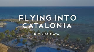 Flying into Catalonia Riviera Maya  Drone FPV [upl. by Fredel]