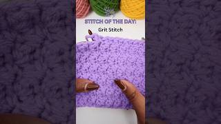 Grit Stitch  Crochet Basics by Yarn Over Hook [upl. by Anders9]