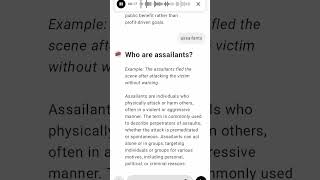 Who are assailants [upl. by Fleisher274]