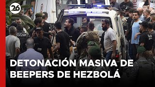 Detonación masiva de beepers rompe la cadena de comunicación interna de Hezbolá [upl. by Steen]