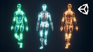 HOLOGRAM using Unity Shader Graph [upl. by Akkin642]