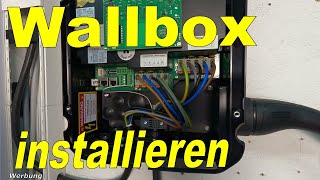 Wallbox Installation Anleitung vom Fachmann 🤔😊 Montage und anschließen [upl. by Annoeik84]