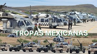 Impresionante concentración de tropas mexicanas en Chihuahua [upl. by Elohc]