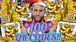 OVER 100 QR CODES THAT STILL WORK  WWE SuperCard [upl. by Sitelc]