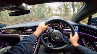 My 2021 Bentley Continental GT V8 POV drive Start up Rev off drive Go Pro Exhaust sound [upl. by Rind]