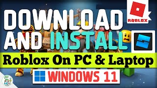 How To Download Roblox On PC amp Laptop in windows 11  Roblox Studio Install Roblox On PC [upl. by Lemor]