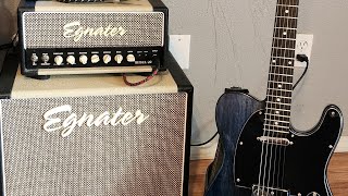 Egnater Rebel 20 first impressions with a telecaster kit guitar I built [upl. by Dorella21]