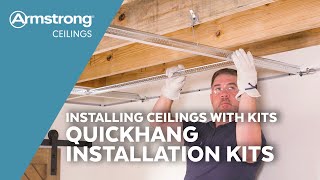 Installing Ceilings with QUICKHANG Installation Kits  Armstrong Ceilings for the Home [upl. by Jessamine]