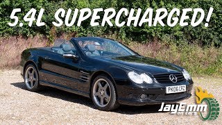 SLK 55 AMG review  Start Up amp Drive  noisy morning runout [upl. by Arretal]