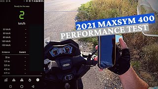 Sym Maxsym 400  Performance Test [upl. by Hillman]