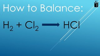 Balance Fe  HCl  FeCl2  H2 Iron and Hydrochloric Acid [upl. by Ellenehs]