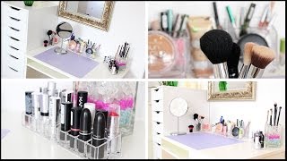 NEUER SCHMINKTISCH Makeup Aufbewahrung amp Sammlung [upl. by Olympia]