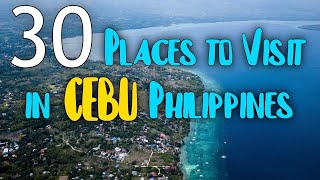 30 TOURIST ATTRACTIONS IN CEBU  Cebu Philippines Best Places To Visit [upl. by Carolina]