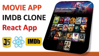 Movies App  IMDB Clone  React App  ReactJs Project  2022 [upl. by Ainex]