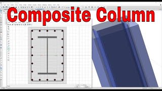 How to analysis Composite Column in CSI ETABS 2016 Civil engineer [upl. by Lyrem689]