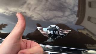 How to open the car hood of a BMW MINI Cooper DIY [upl. by Eiresed233]