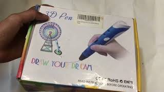 Amazing Pen  3D Drawing Pen unboxin [upl. by Derman]