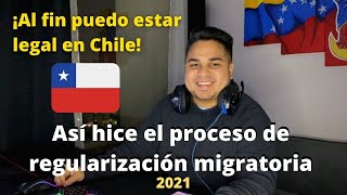 ¿Como hacer la REGULARIZACIÓN MIGRATORIA 2021 en CHILE Aquí te lo explico PASO A PASODebeny Espina [upl. by Coats]