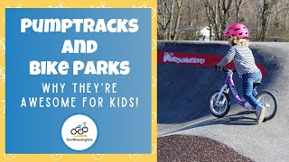 Pumptracks and Bike Parks Why Theyre Awesome for Kids Video Demonstration [upl. by Yeltnerb]