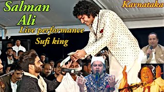 Salman Ali sufi king live performance in karnataka [upl. by Lorimer]