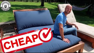 DIY Pottery Barn DOUBLE Chaise Lounge Chairs on a Budget  DAD HACK [upl. by Dagny760]