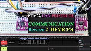 STM32 CAN Communication  NORMAL Mode [upl. by Liu]