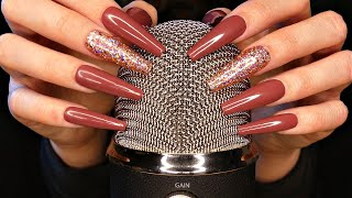 ASMR Mic Scratching with Long Nails  Some Tapping  Blue Yeti amp Rode Mics  No Talking [upl. by Nidla]