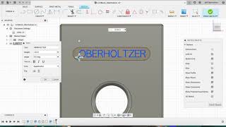 Fusion 360 Part 8 Adding amp Extruding or Cutting Text [upl. by Romelle]